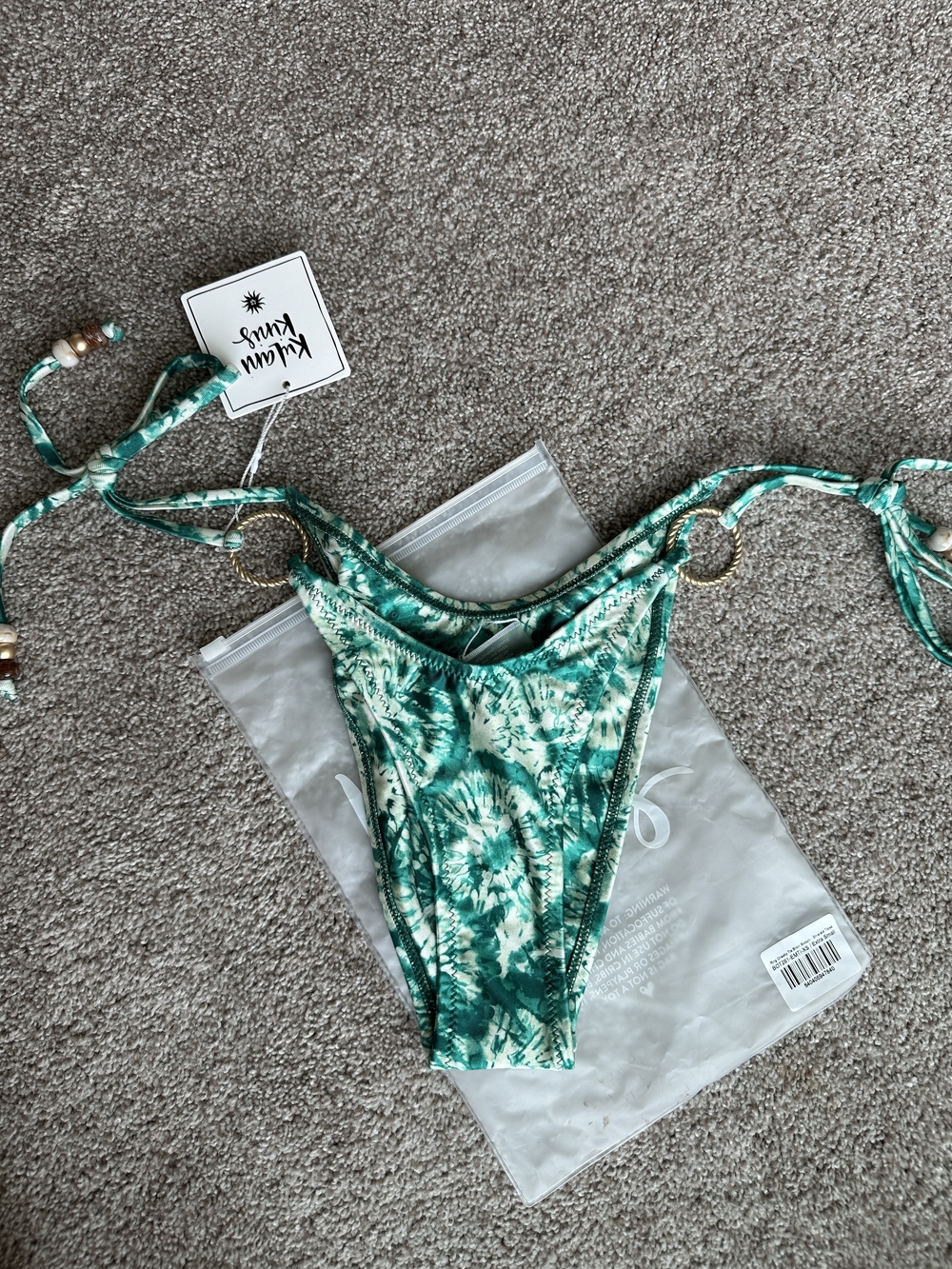 Kulani Kinis XS Ring Cheeky Side Tie Bikini Bottoms
